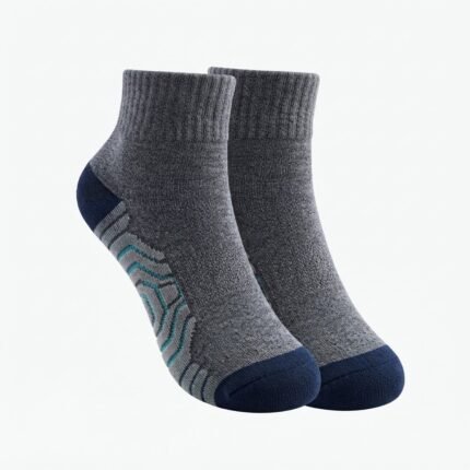 Custom Performance Athletic Ankle Socks with Cushioned Support