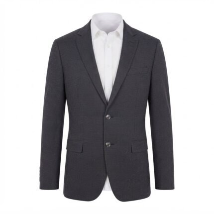Custom Charcoal Grey Men's Formal Blazer