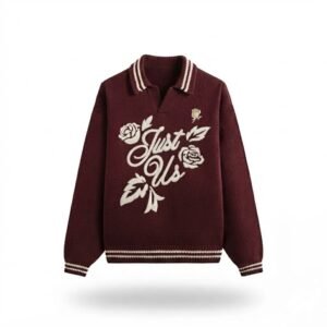 Burgundy Graphic Sweatshirt