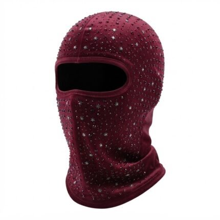 Custom Rhinestone Studded Balaclava Face Mask