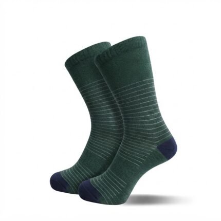 Custom Athletic Crew Socks with Premium Ribbed Stripe Design for Sportswear Brands