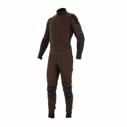 Custom Brown & Black Skydiving Jumpsuit – Full-Length Performance Parachuting Suit