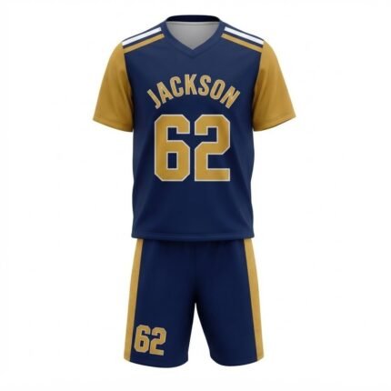 Custom Lacrosse Jersey & Shorts Set | Navy Blue Team Lacrosse Uniform