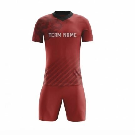 Custom Badminton Team Uniform | Premium Red Performance Badminton Jersey & Shorts Set for Teams and Sports Brands