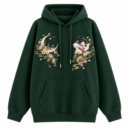 Chinese Dragon Embroidery Oversized Hoodie | Custom Luxury Streetwear Hoodie